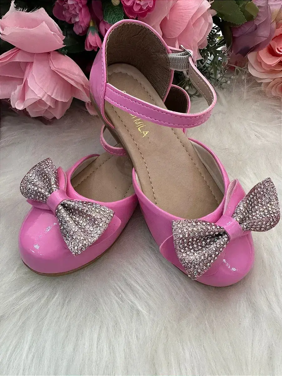 Sapatilha brilho rosa chiclete, foto 3