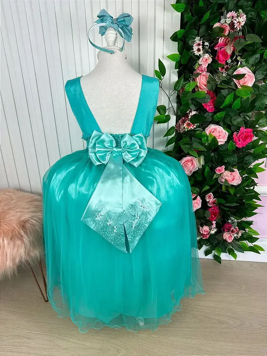 Vestido longo regata verde tiffany, foto 4