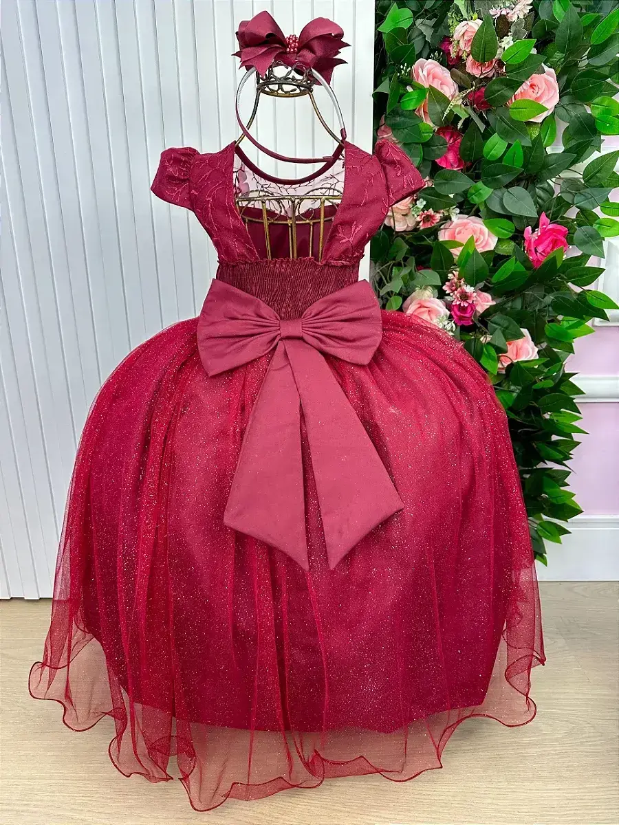 Vestido longo jardim encantado borboletas marsala, foto 7