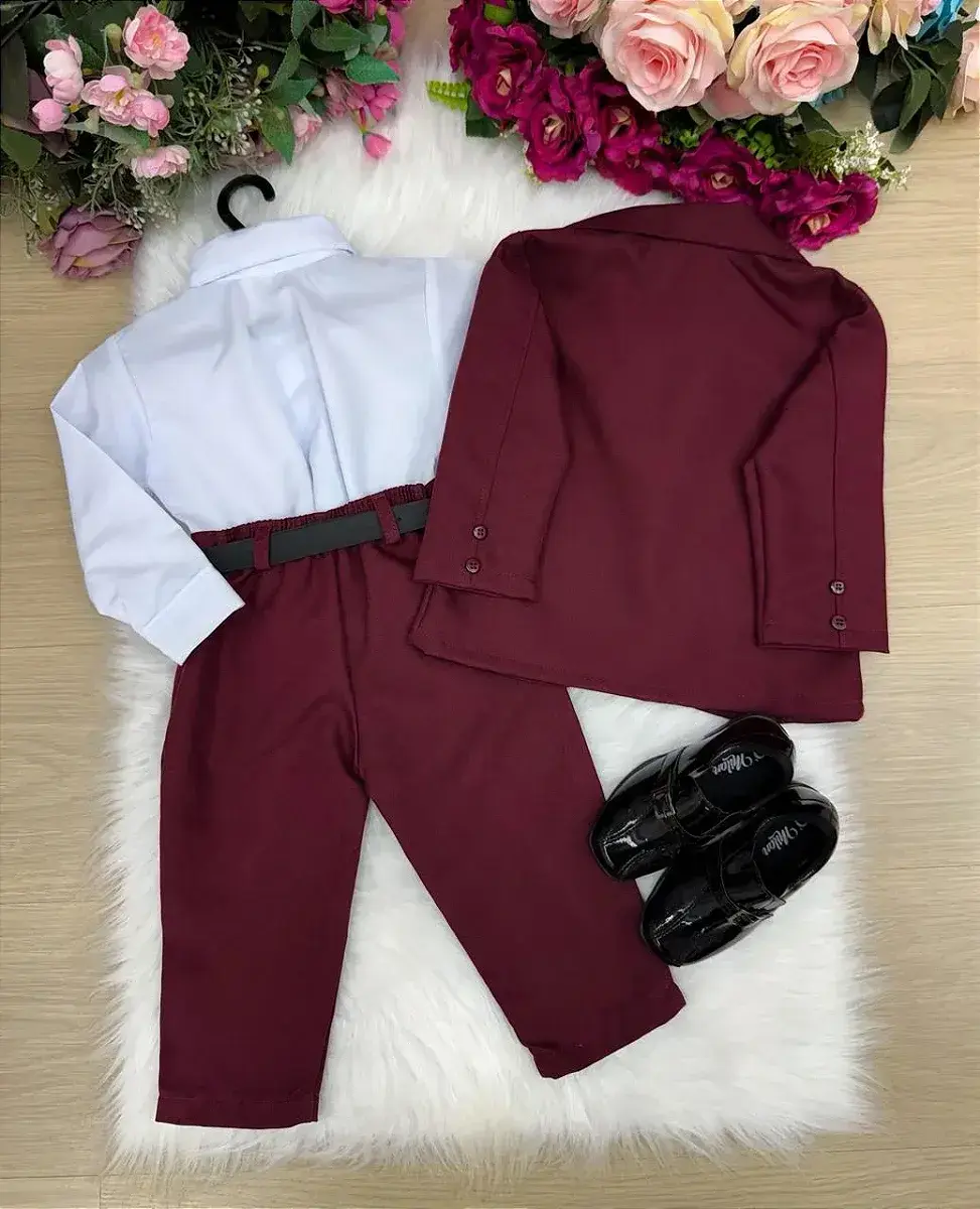 Conjunto social jorge terno marsala, foto 5