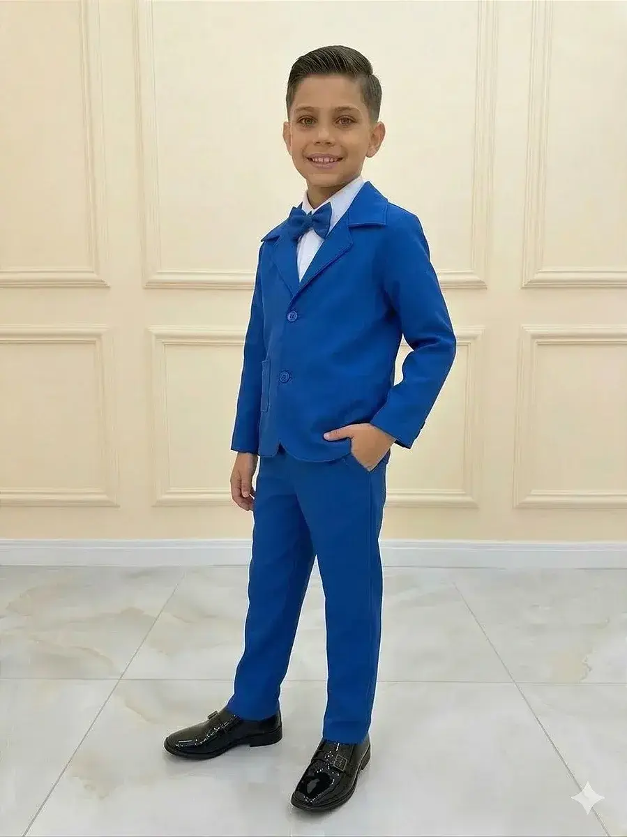 Conjunto social jorge terno azul royal, foto 3