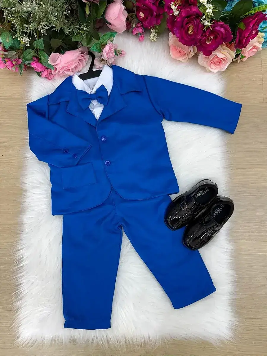 Conjunto social jorge terno azul royal, foto 4