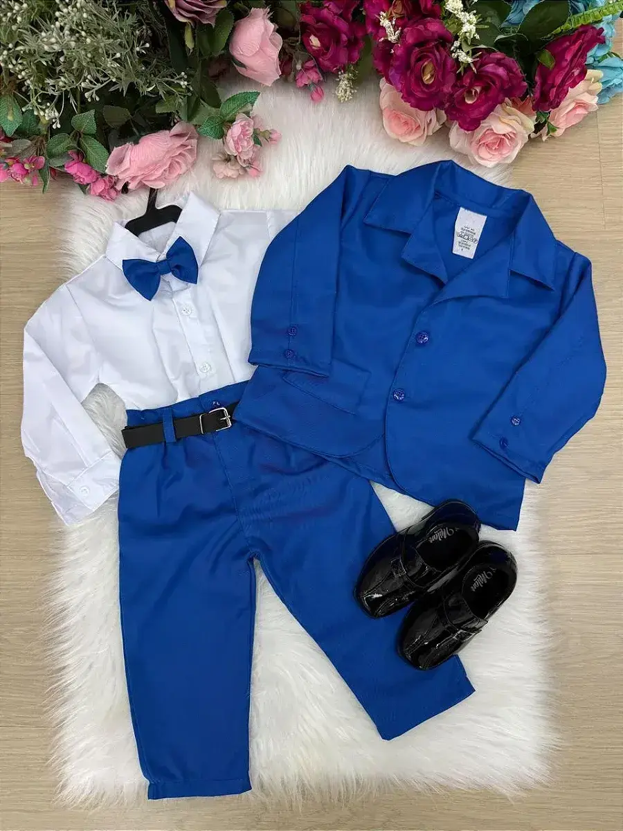 Conjunto social jorge terno azul royal, foto 5