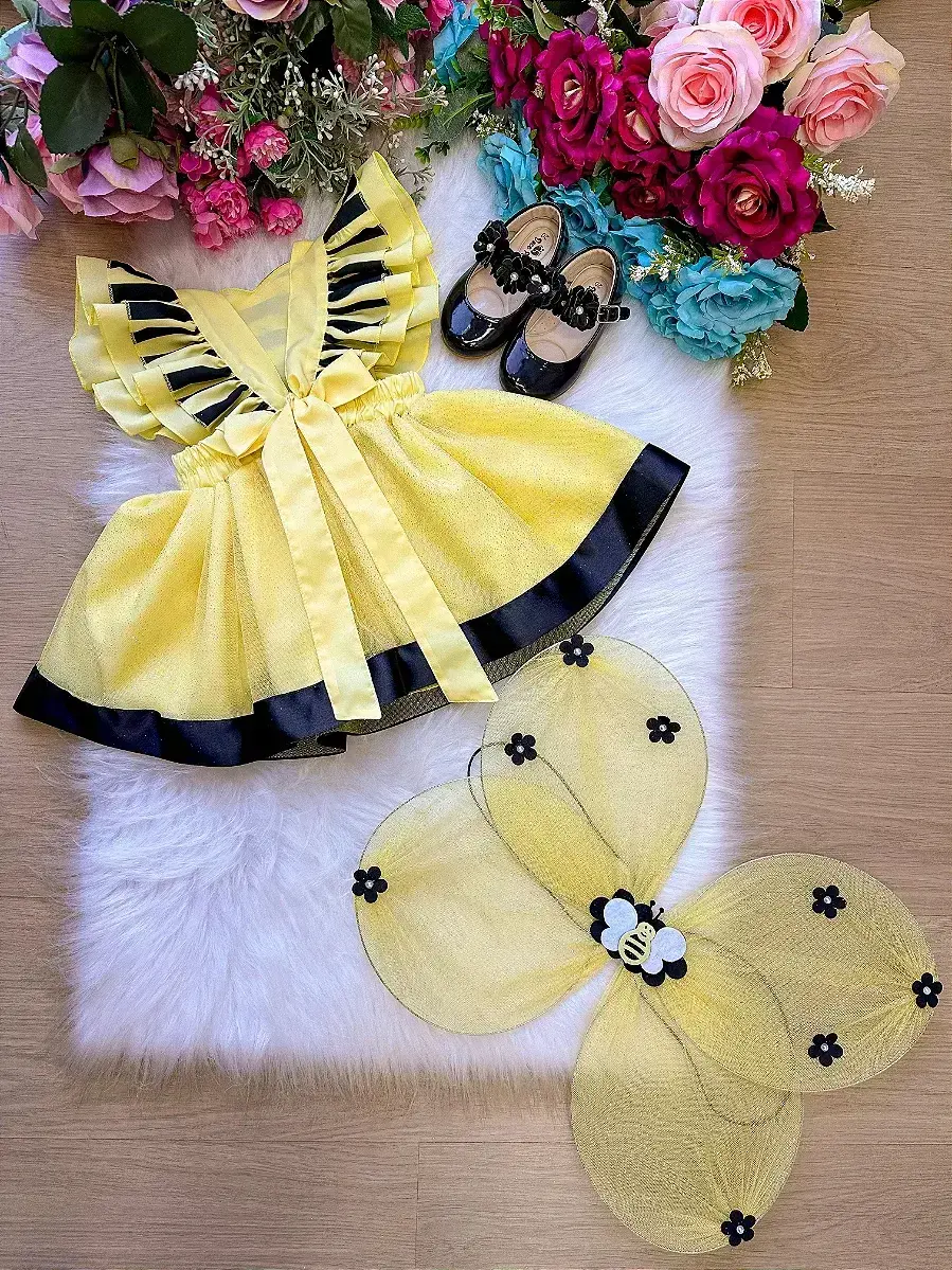 Vestido princesa abelha abelinha, foto 9