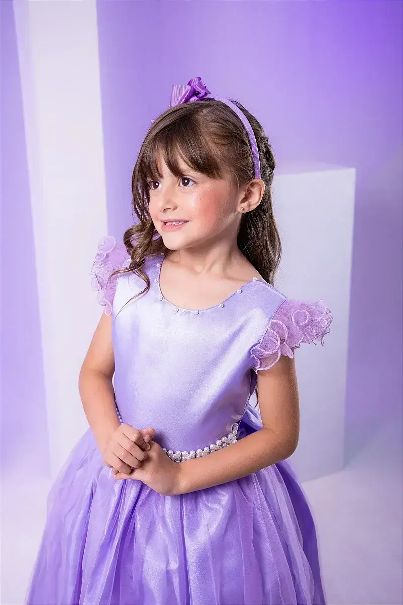 Vestido longo lilas, foto 4