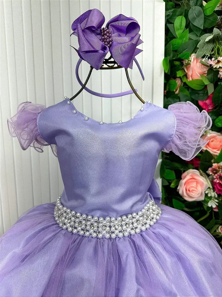 Vestido longo lilas, foto 8
