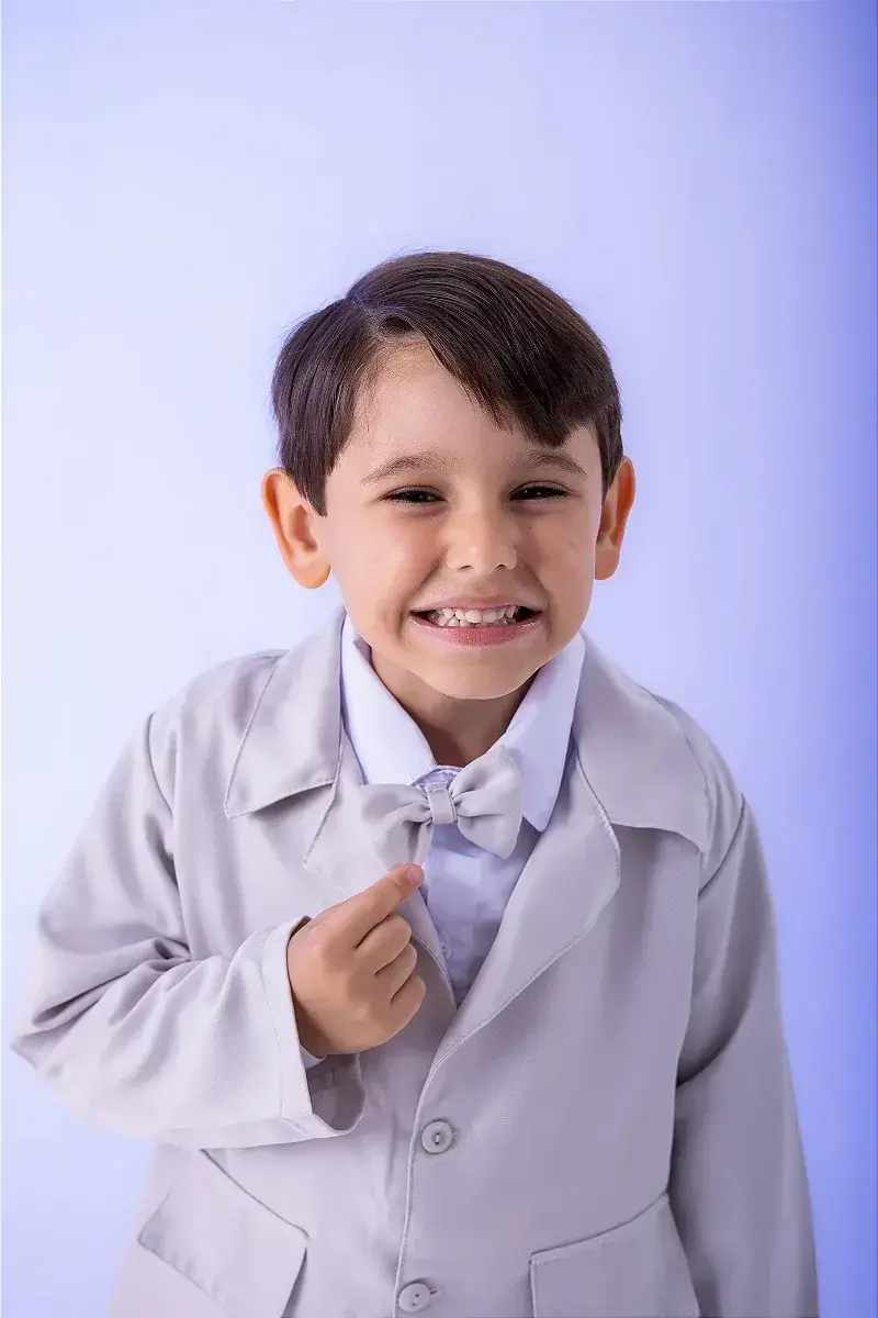 Conjunto social gabriel terno blaizer cinza claro, foto 7