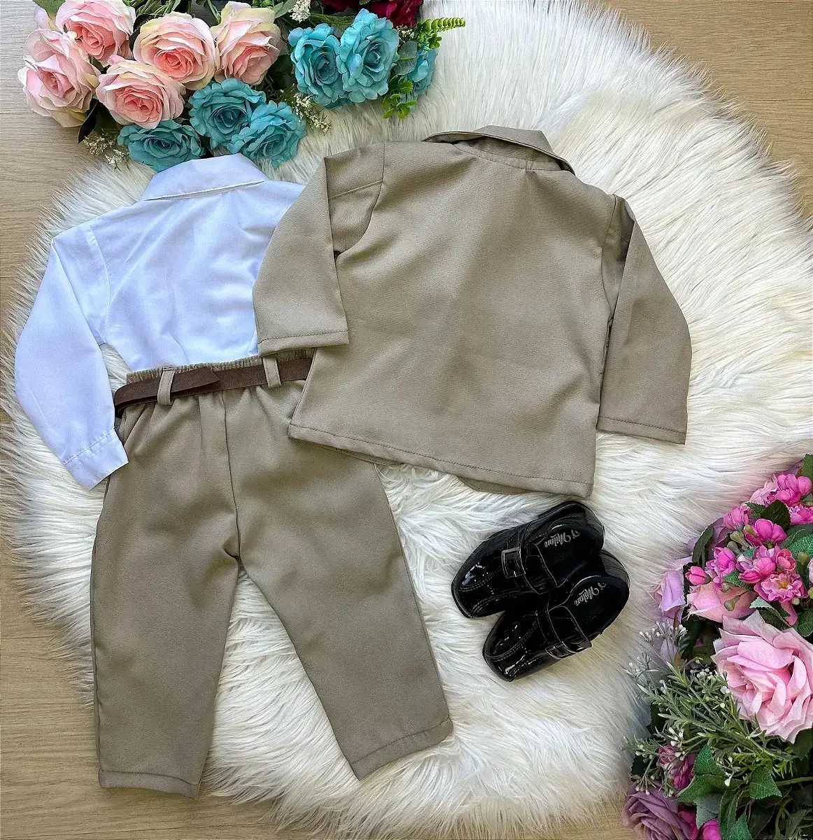Conjunto social gabriel terno blaizer bege, foto 3