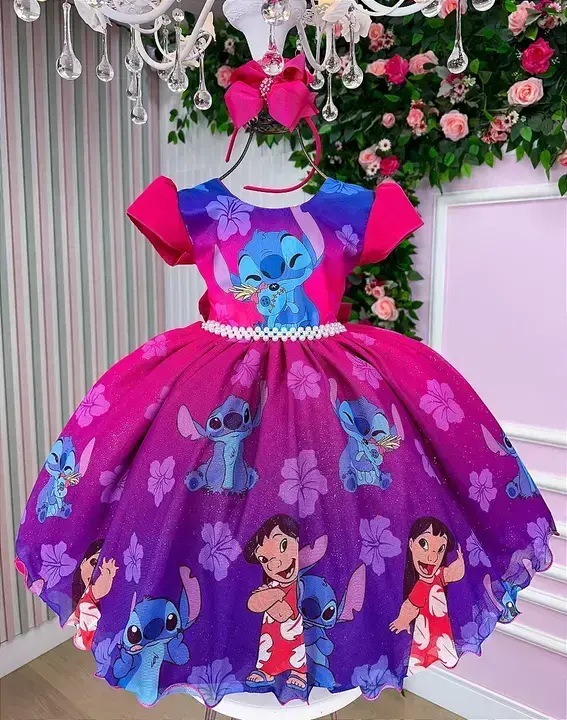Vestido festa Lilo Stitch