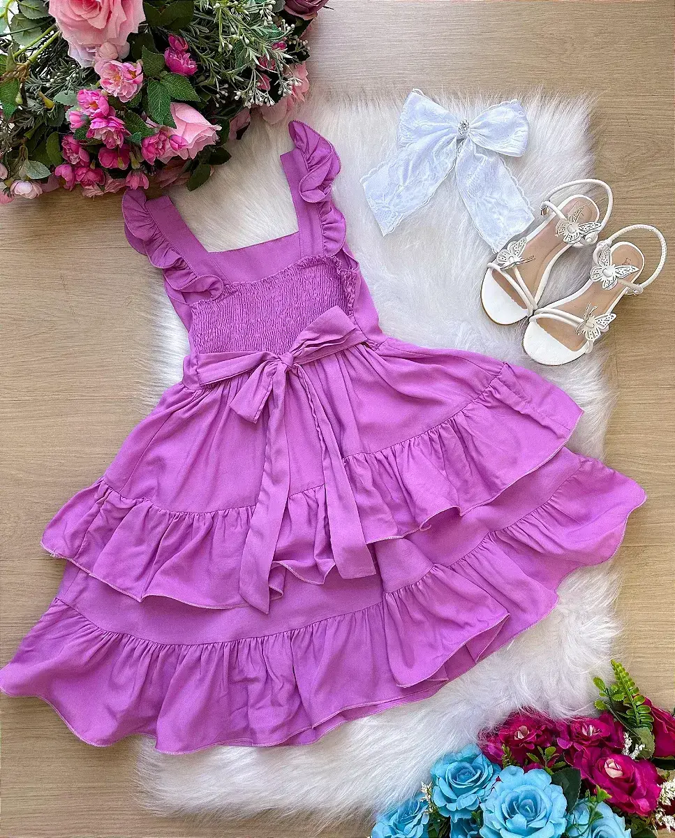 Vestido mariana modinha lilas, foto 4