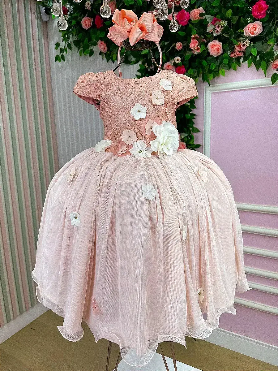 Vestido salmão