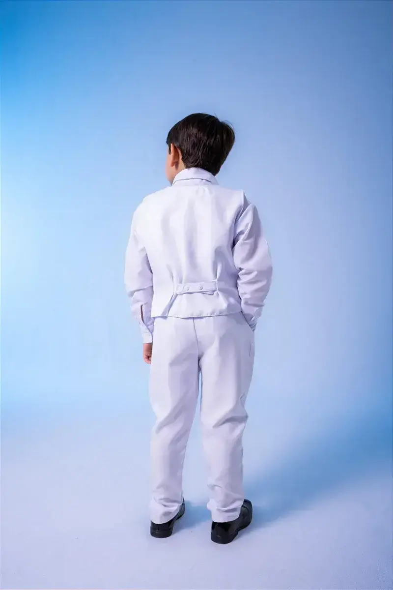 Conjunto social leonardo colete branco, foto 4