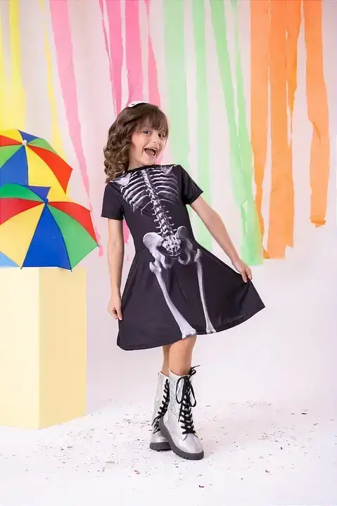 Fantasia Halloween esqueleto