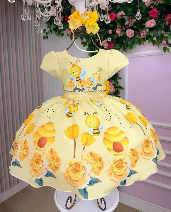 Vestido festa abelha abelhinha