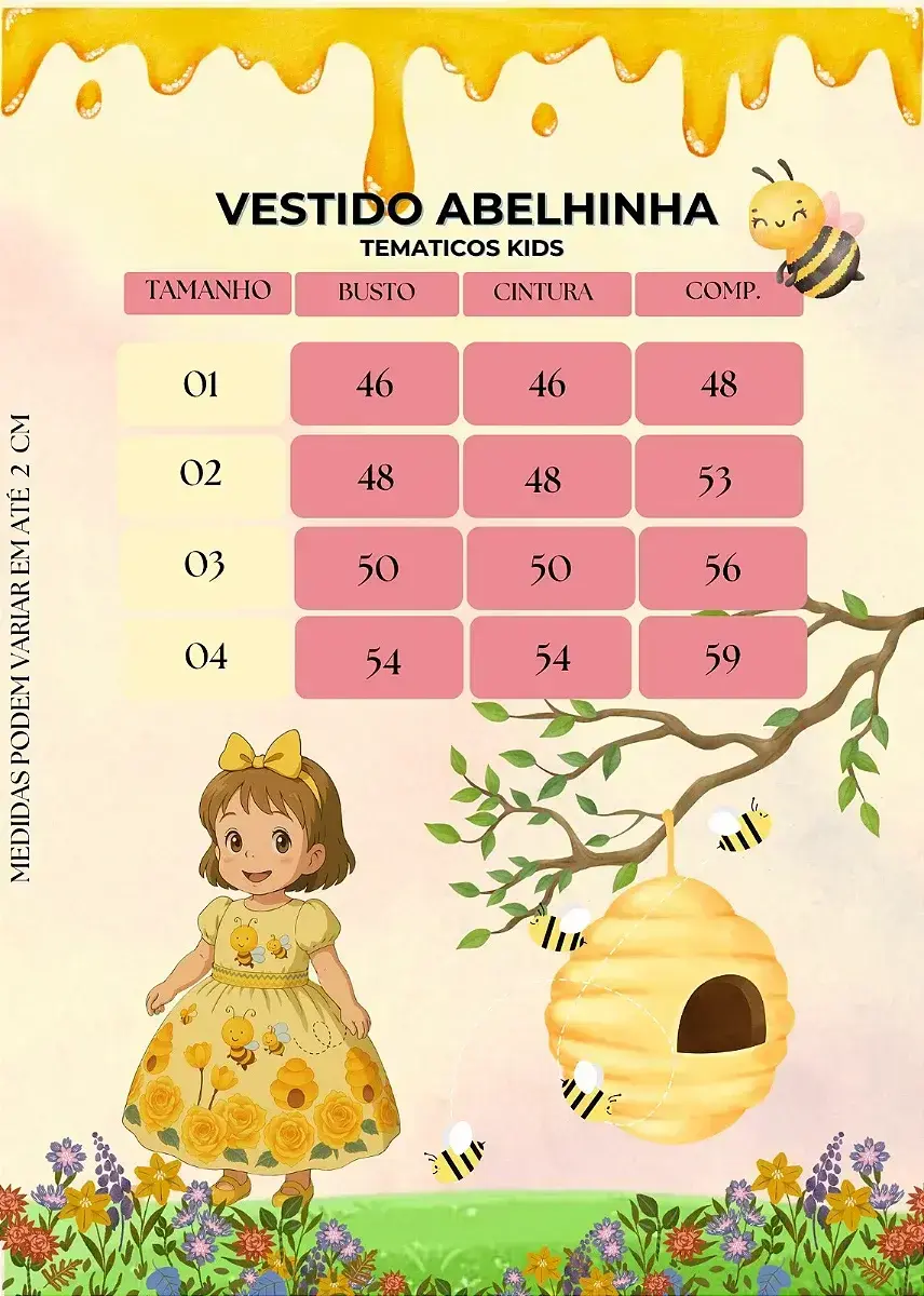 Guia de tamanhos