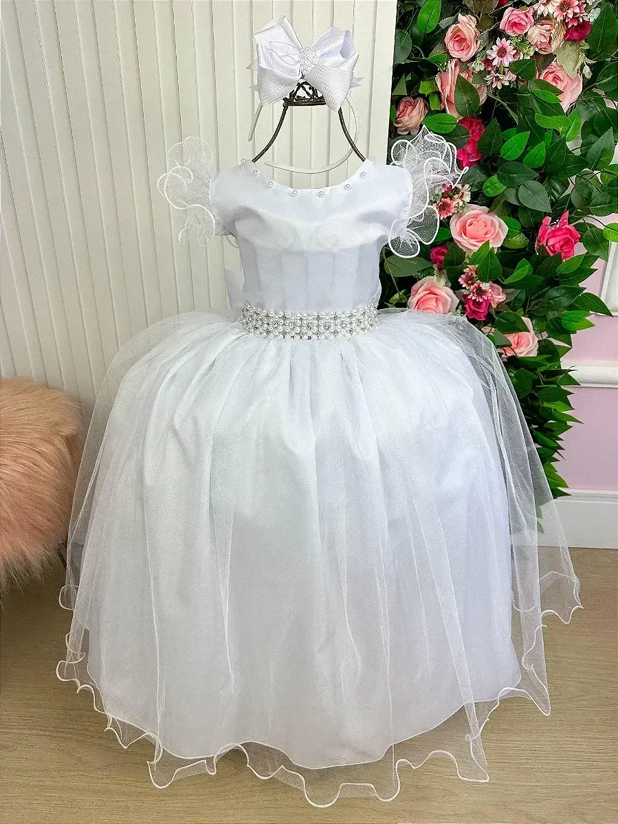 Vestido longo branco, foto 4
