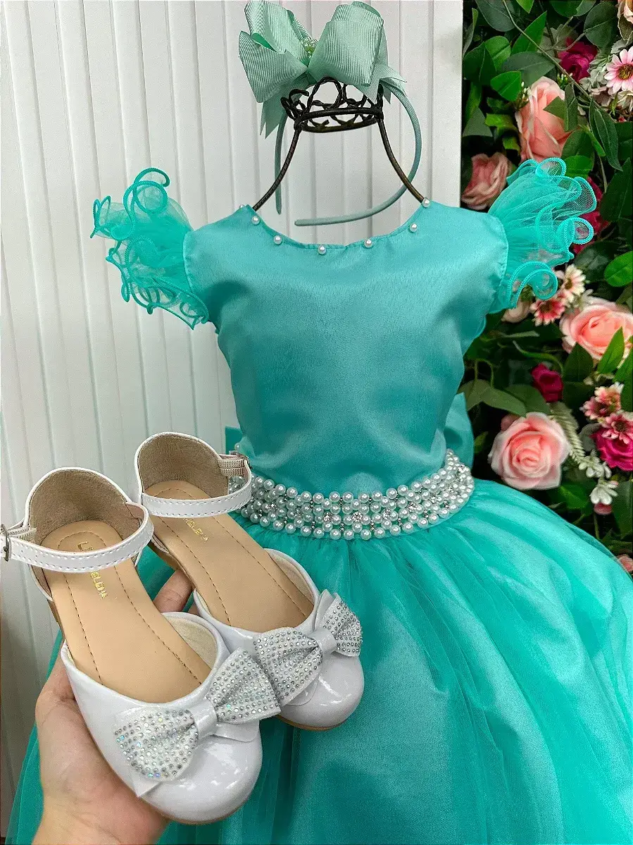 Vestido longo verde tiffany, foto 7