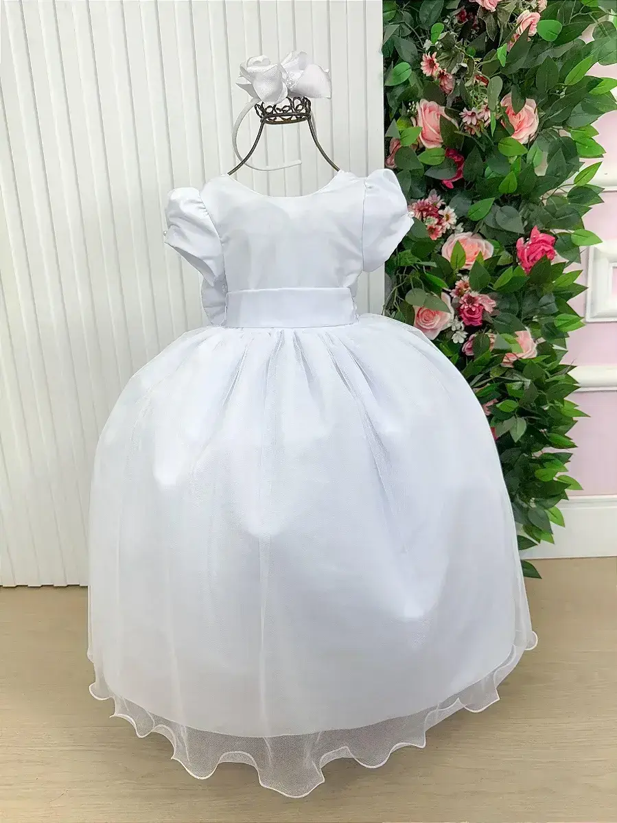 Vestido longo selena branco