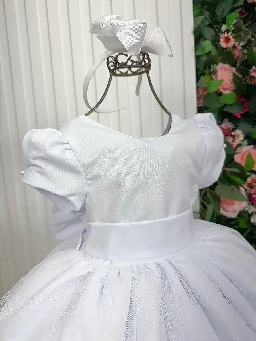 Vestido longo selena branco, foto 3