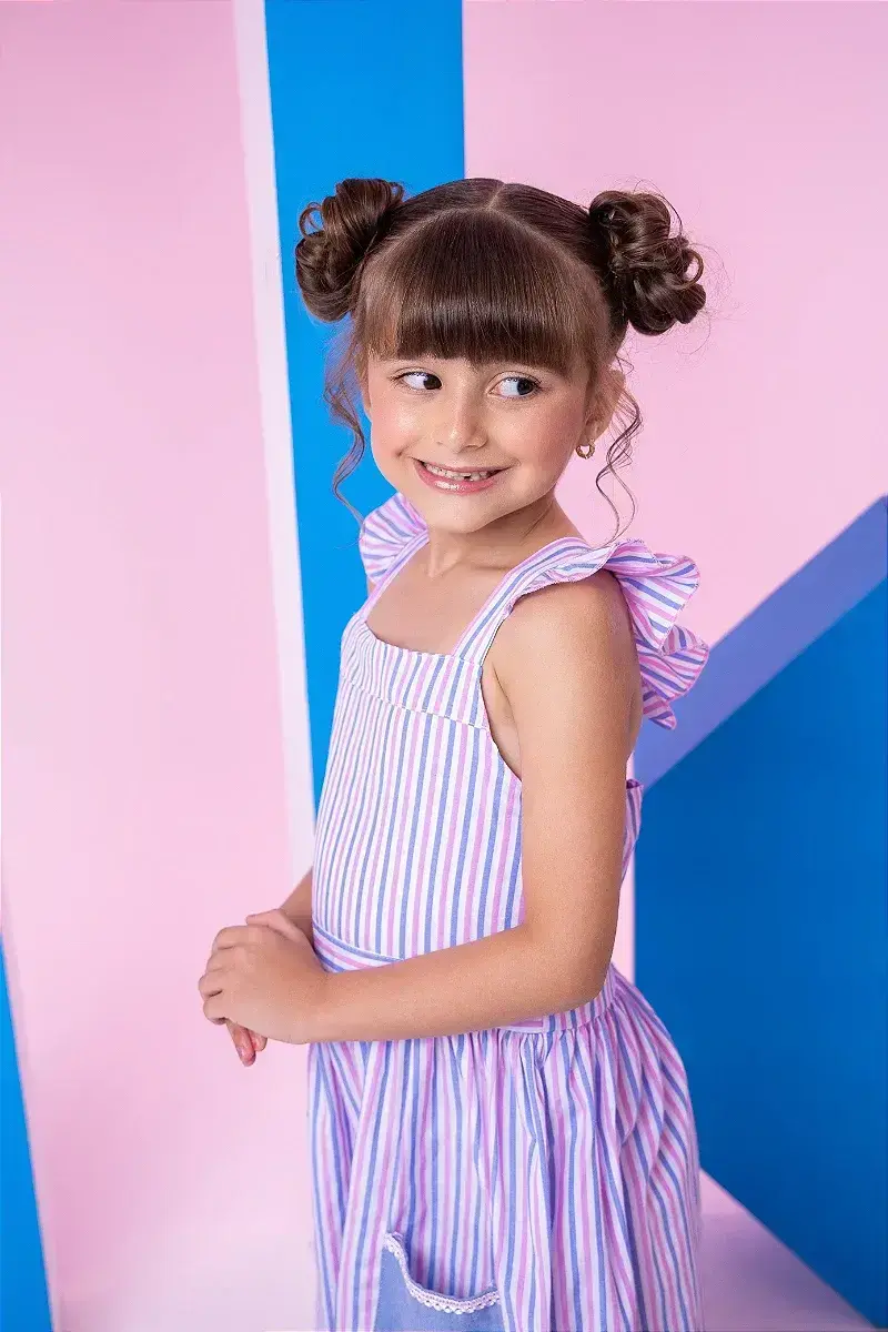 Vestido celine lilas listrado, foto 2
