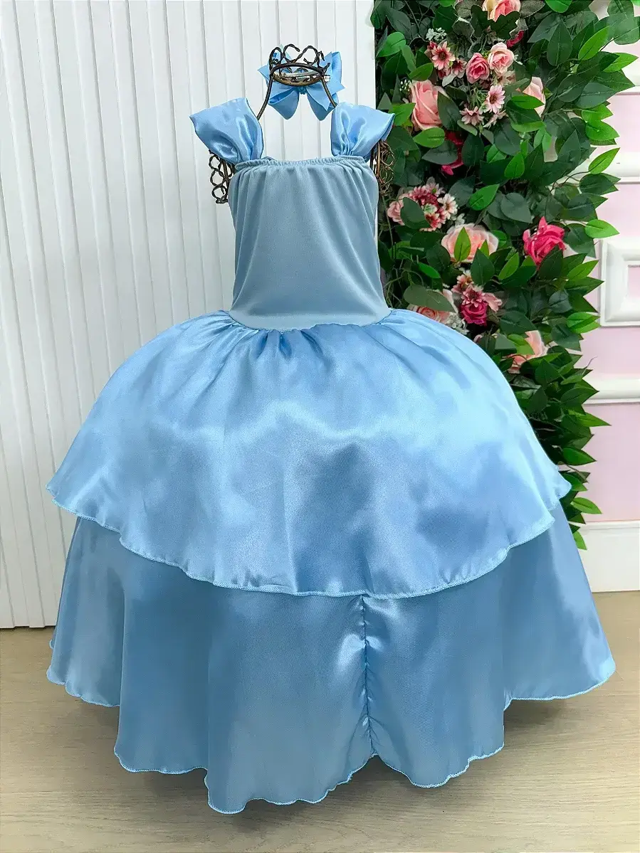 Fantasia longa princesa azul, foto 6