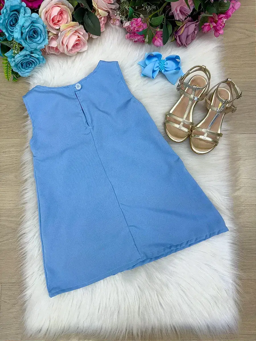 Vestido jojo flor azul, foto 9