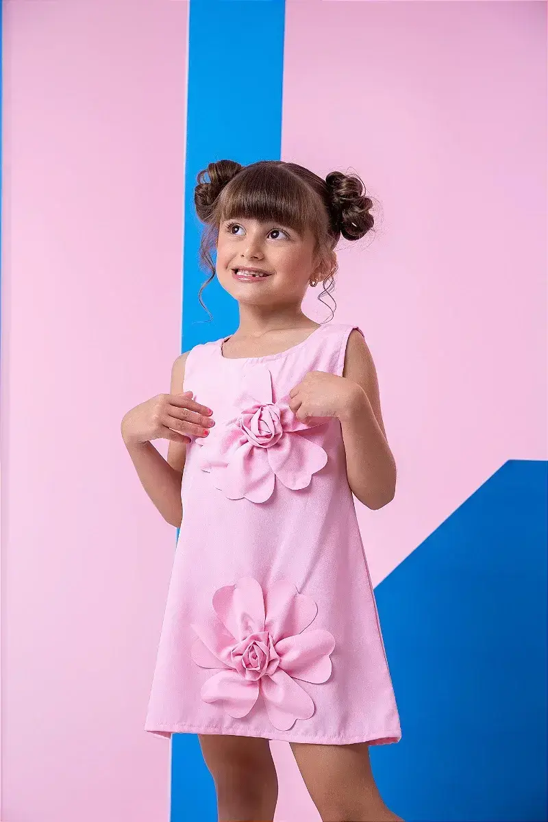 Vestido jojo flor rosa, foto 4