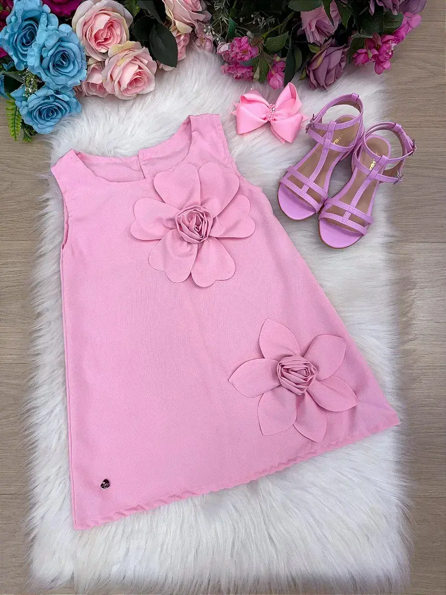 Vestido jojo flor rosa, foto 6