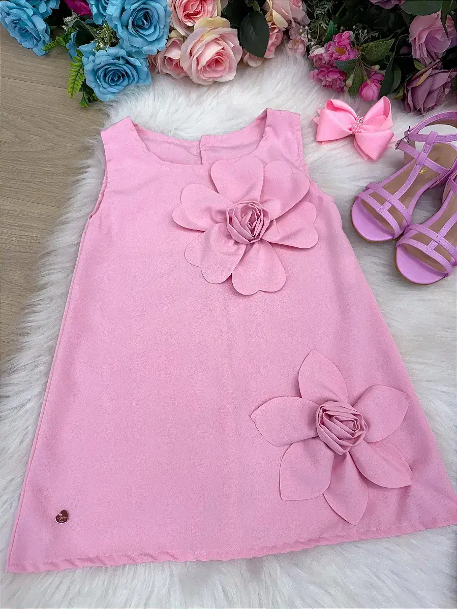 Vestido jojo flor rosa, foto 7