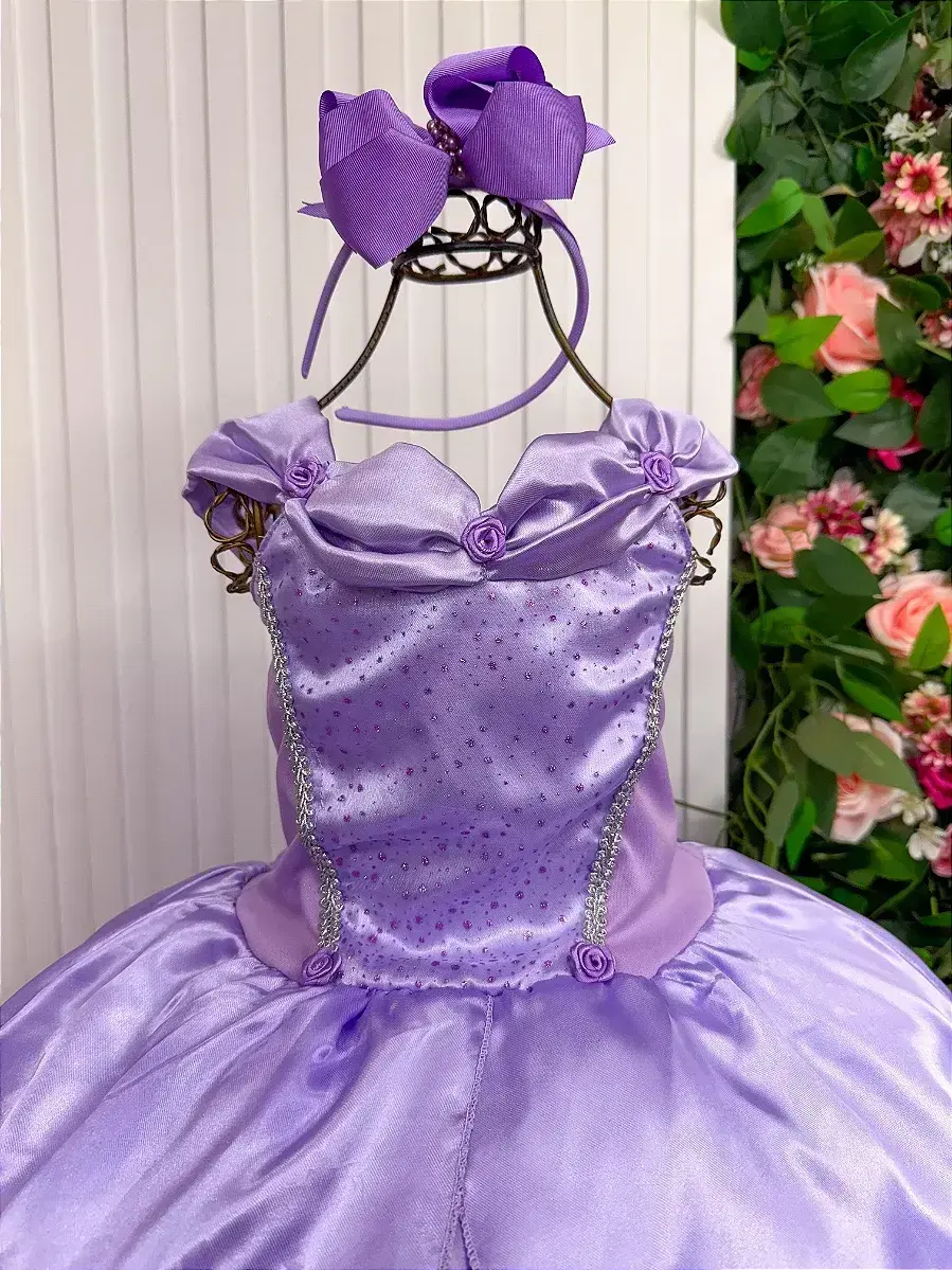 Fantasia longa princesa lilas, foto 3