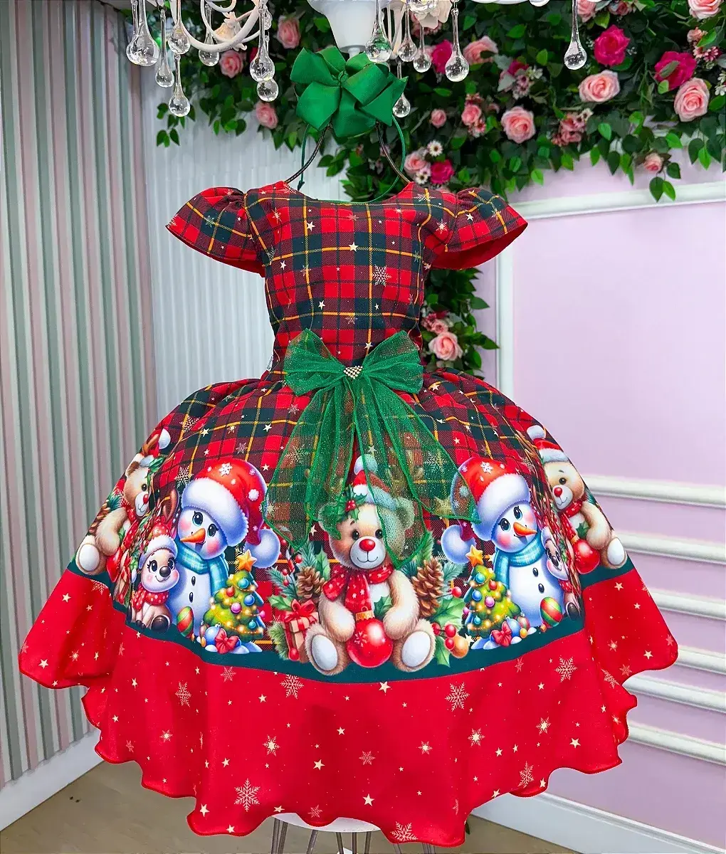 Vestido magia de Natal vermelho, foto 2
