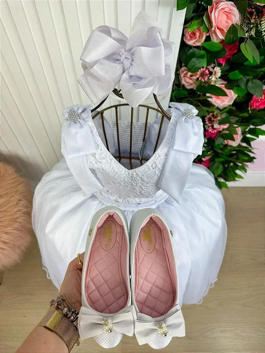Vestido longo branco peito rendado, foto 6