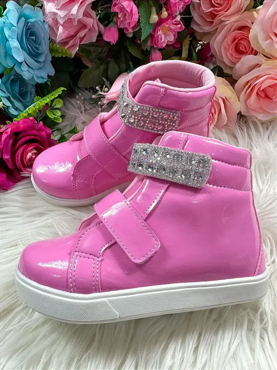 Tenis bota rosa chiclete, foto 4