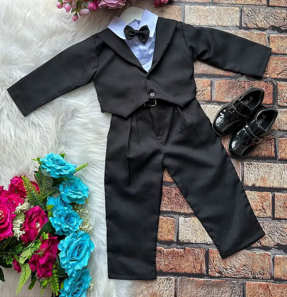 Conjunto social terno hugo preto