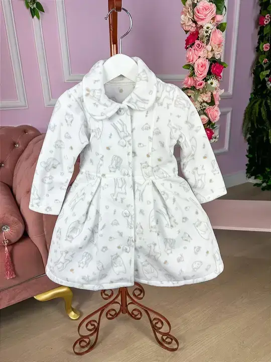 Casaco branco bichinhos soft
