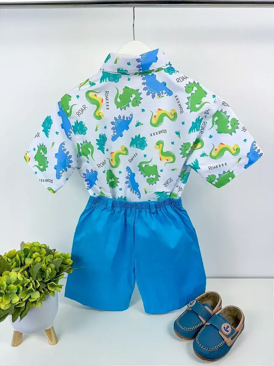 Conjunto festa Dinossauro azul, foto 4
