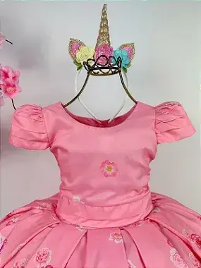 Vestido rosa unicórnios, foto 2