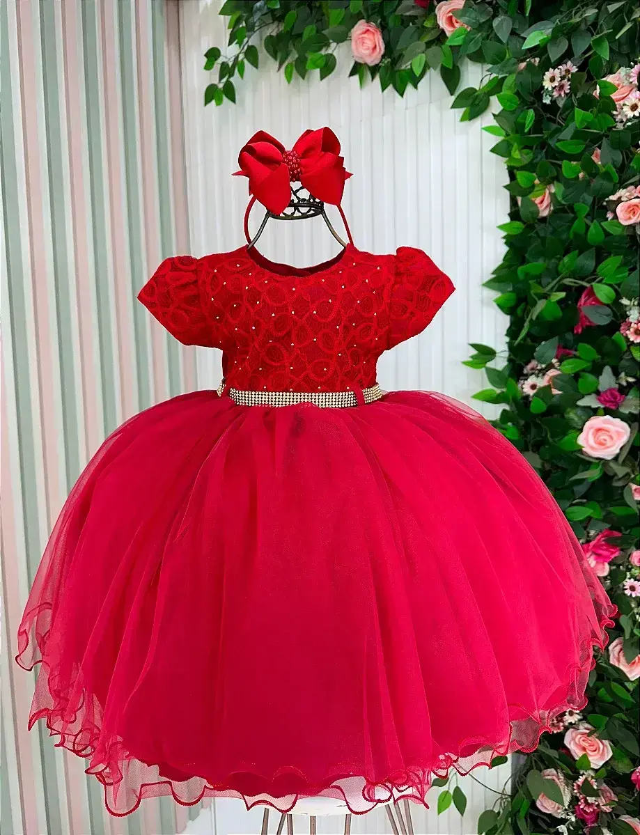 Vestido holly vermelho