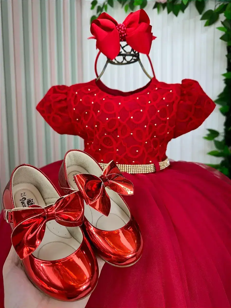 Vestido holly vermelho, foto 3
