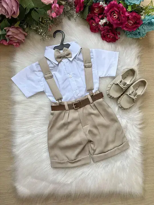 Conjunto social shorts ravi bege