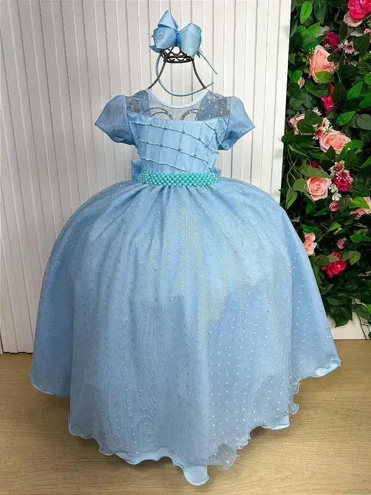 Vestido sonia longo azul