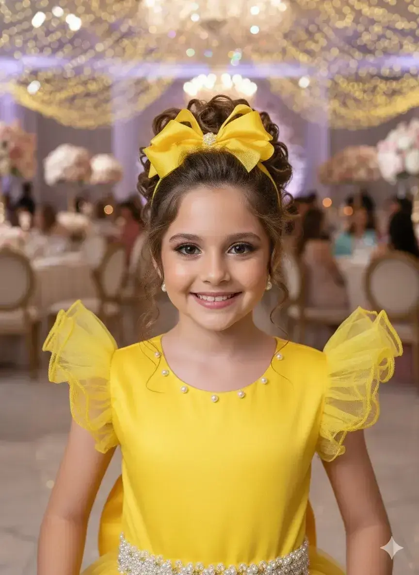 Vestido longo amarelo, foto 3