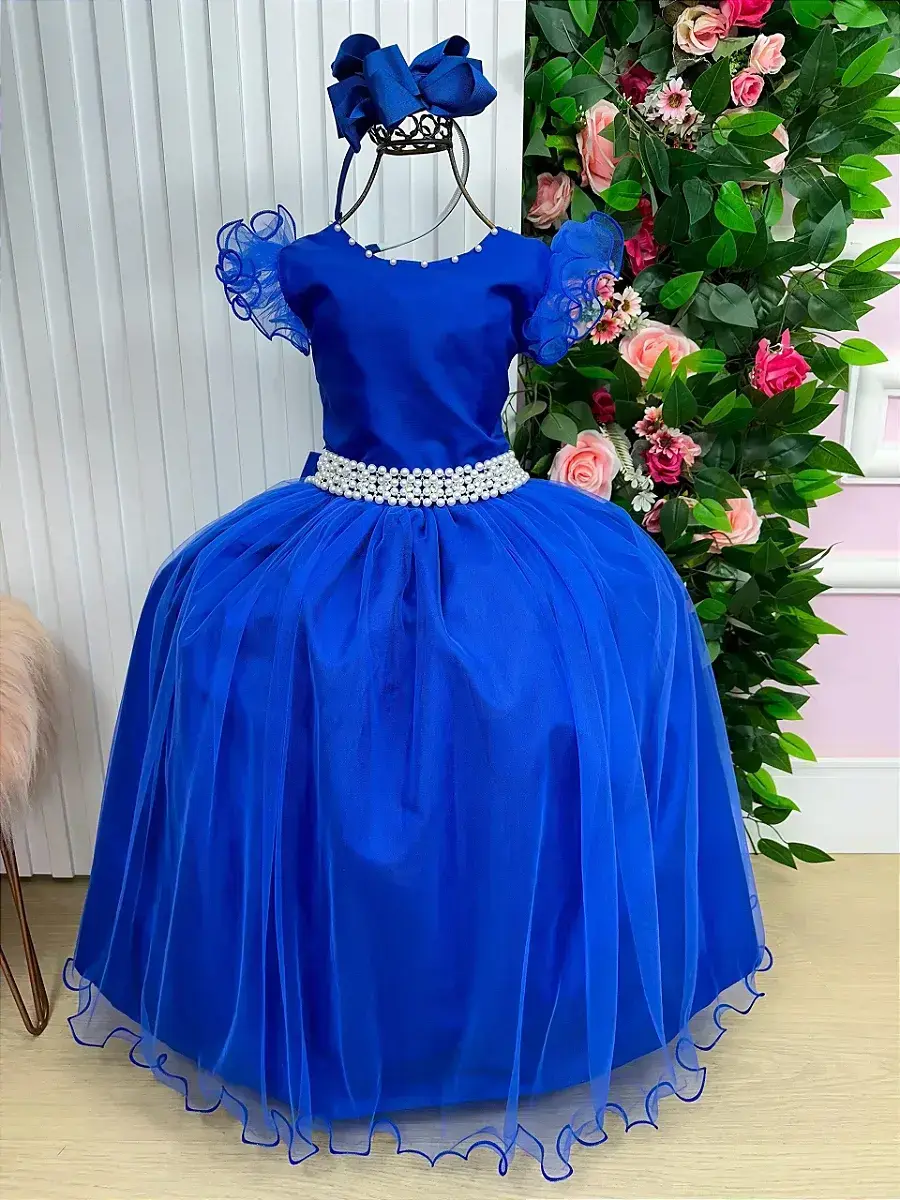 Vestido longo azul royal, foto 6