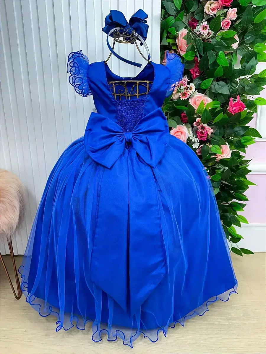 Vestido longo azul royal, foto 9