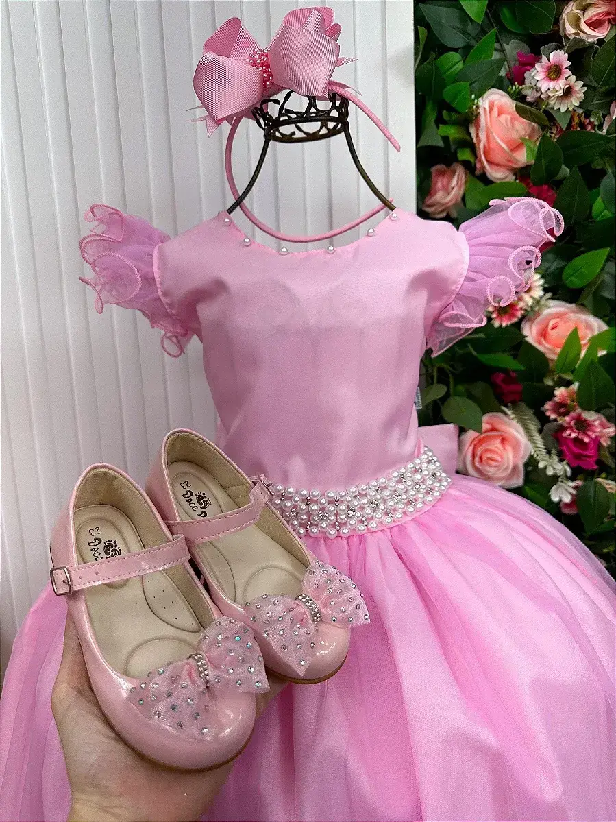 Vestido longo rosa, foto 5