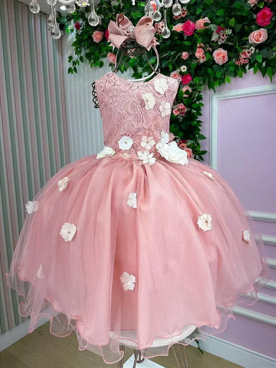 Vestido regata flores rose, foto 3