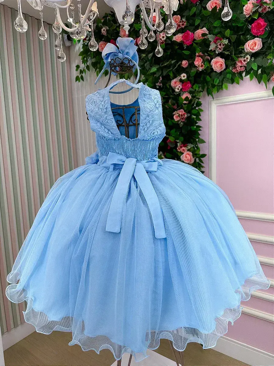 Vestido regata flores azul, foto 6
