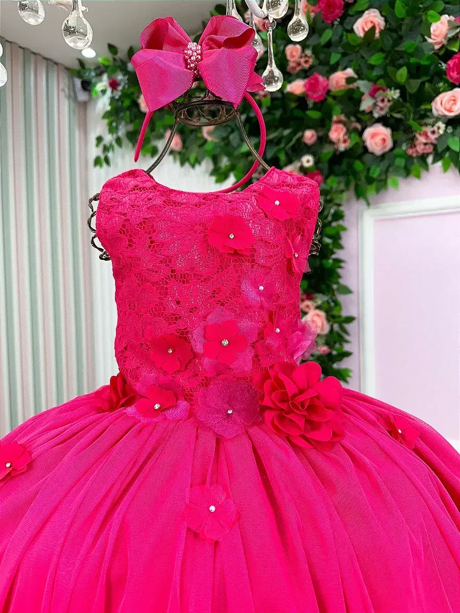 Vestido regata flores pink, foto 6