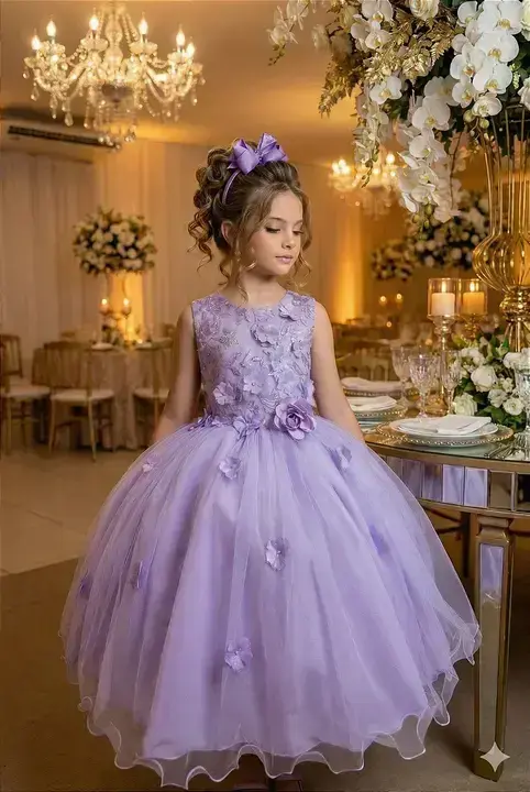 Vestido regata flores lilas