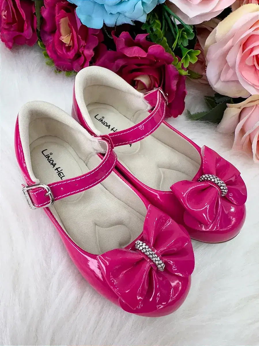 Sapatilha pink laço com strass, foto 4